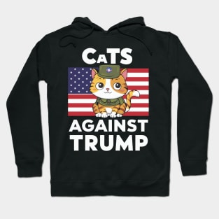 Cats against Trump Hoodie